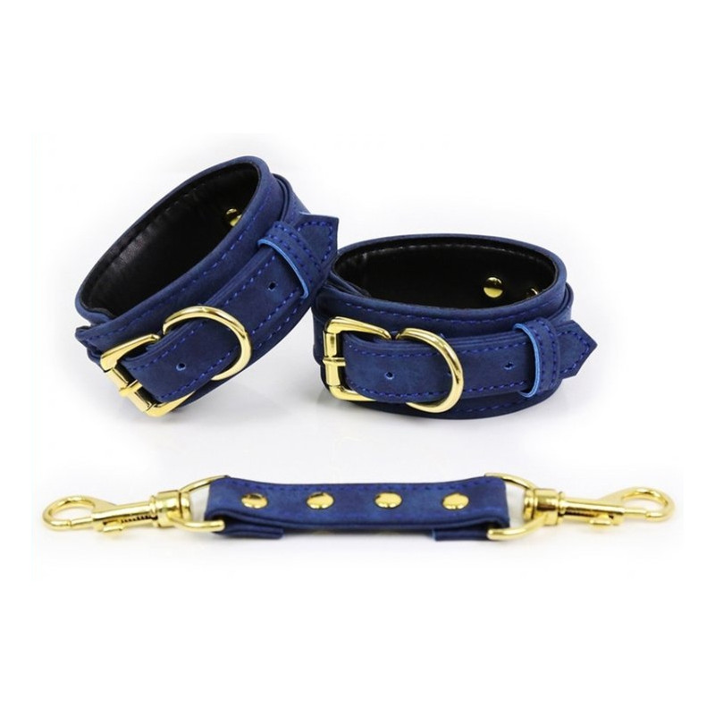 Generique Menottes Simili Pin Lock Bleu